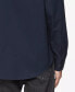 Calvin Klein Men's Solid Patch Pocket Button Down Easy Shirt Dark Sapphire L