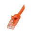 Фото #4 товара StarTech.com 10m CAT6 Ethernet Cable - Orange CAT 6 Gigabit Ethernet Wire -650MHz 100W PoE RJ45 UTP Network/Patch Cord Snagless w/Strain Relief Fluke Tested/Wiring is UL Certified/TIA - 10 m - Cat6 - U/UTP (UTP) - RJ-45 - RJ-45