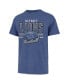 Фото #3 товара Men's Blue Distressed Detroit Lions Last Call Franklin T-shirt