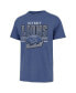 Men's Blue Distressed Detroit Lions Last Call Franklin T-shirt