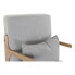 Фото #6 товара Кресло DKD Home Decor MB-179429 Серый Натуральный Светло-серый древесина каучукового дерева Sixties 66 x 88 x 78 cm