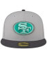 Фото #3 товара Men's Gray, Graphite San Francisco 49ers Aqua Pop 59FIFTY Fitted Hat