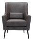 Фото #5 товара 36" Steel, Polyester Ontario Boho Chic Accent Chair