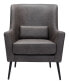 36" Steel, Polyester Ontario Boho Chic Accent Chair