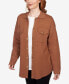 Petite Solid Shacket Shirt Jacket