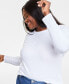 Plus Size Ribbed Long-Sleeve T-Shirt, Created for Macy's
