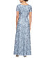 ფოტო #2 პროდუქტის Petite Rosette Lace A-Line Gown