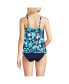 Фото #2 товара Women's Chlorine Resistant Tulip Hem Tankini Swimsuit Top