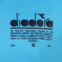 Diadora Manifesto Logo Crew Neck Short Sleeve T-Shirt Mens Blue Casual Tops 1782