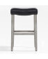 Фото #1 товара 29" Upholstered Saddle Seat Faux Leather Bar Stool