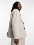 ADPT oversized suit jacket in grey