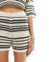 Фото #8 товара ASOS DESIGN knit beach short co ord in mono