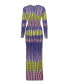 Women's Printed Maxi Slit Dress