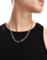 Фото #1 товара Icon Brand pearl figaro chain in silver