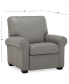 Orid 36" Leather Roll Arm Pushback Recliner, Created for Macy's