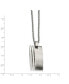 Фото #3 товара Chisel stainless Steel Brushed Pendant on a Cable Chain Necklace
