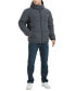 Фото #7 товара Men's Quilted Zip Front Hooded Puffer Jacket