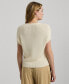 ფოტო #2 პროდუქტის Women's Rib-Knit Crewneck Sweater, Regular & Petite