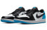 Air Jordan 1 Low 'Black and Dark Powder Blue' CZ0790-104 Sneakers