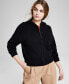 Фото #1 товара Women's Full-Zip Hoodie Sweater, Created for Macy's