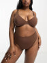 Фото #4 товара ASOS DESIGN Curve Marina smoothing underwire bra in brown