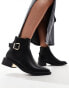 Фото #2 товара SEQWL ankle boots with buckle details in black