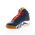 Фото #8 товара Fila MB 1BM01865-410 Mens Blue Leather Lace Up Athletic Basketball Shoes