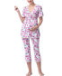 ფოტო #1 პროდუქტის Maternity Koi Nursing Pajama Set