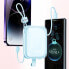 Фото #15 товара Powerbank z podstawką kabel USB-C i Iphone Lightning Cutie Series 10000mAh 22.5W niebieski