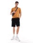 ASOS DESIGN midweight knitted cotton t-shirt in burnt orange