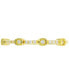 ფოტო #1 პროდუქტის Cubic Zirconia Two Level Narrow Stack Ring in 14k Gold-Plated Sterling Silver