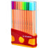 Фото #1 товара Ручки маркеры STABILO Point 88 разноцветные 0,4 мм - Набор 20 штук
