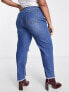 Фото #2 товара Yours ripped mom jean in mid blue
