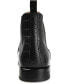 ფოტო #3 პროდუქტის Men's Hiro Leather and Embossed Croc Detailing Chelsea Boots