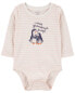 Фото #1 товара Baby Penguin Grandma's Hugs Long-Sleeve Bodysuit NB