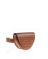 ფოტო #2 პროდუქტის Lune Croco Embossed Leather Saddle Bag (Saddle Croco)