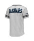 Men's White and Navy Spelman College Jaguars Free Spirited Baseball Jersey