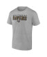 Фото #3 товара Men's Heather Gray Baltimore Ravens Primary Logo T-shirt