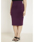 Фото #2 товара Plus Size Neoprene Pencil Skirt - 28, Potent Purple