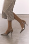 Фото #3 товара Туфли на каблуке с ремешком вокруг щиколотки ZARA