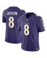 Фото #2 товара Men's Lamar Jackson Purple Baltimore Ravens Vapor F.U.S.E. Limited Jersey