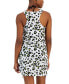 Фото #2 товара Women's Animal-Print Ruched Racerback Cover-Up, Created for Macy's