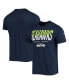 Фото #2 товара Men's College Navy Seattle Seahawks Combine Authentic Big Stage T-shirt