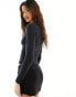 Фото #3 товара Abercrombie & Fitch long sleeve knitted top with sweetheart neckline in black