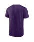 Фото #2 товара Men's Devin Booker Purple Phoenix Suns Name and Number T-shirt