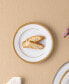 Charlotta Gold Set of 4 Bread Butter Plates, Service For 4