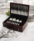 Фото #5 товара Dark Walnut Lined Drawer Stainless-Steel Flatware 15in Chest