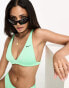 Фото #4 товара Nike Swimming Essentials bralette bikini top in green