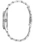 Eco-Drive Women's Crystal Stainless Steel Bracelet Watch 34mm