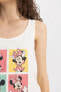 Фото #8 товара Fall In Love Disney Mickey & Minnie Atlet Şortlu Pijama Takımı B8740ax24sm